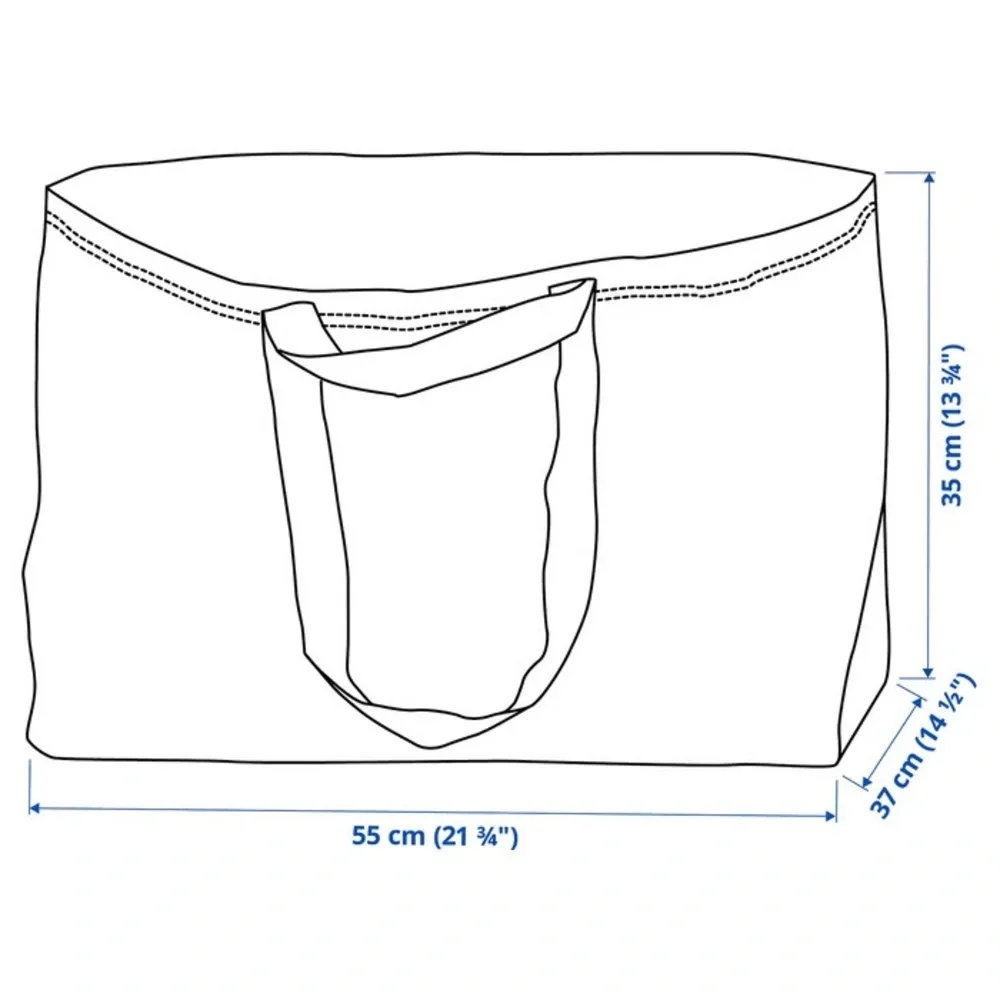 5 Ikea Frakta Bags storage shopping spring clean super sturdy laundry NO zipper